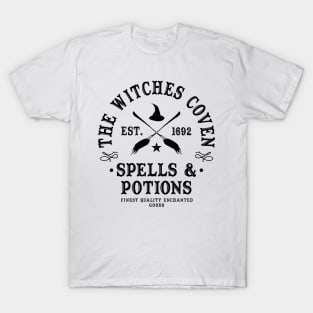 Wiccan Occult Witchcraft Witches Coven Spells & Potions T-Shirt